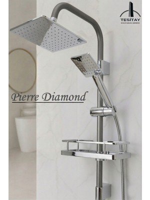 Tesitay Robot Duş Seti Metalik ve Antrasit Gri Renk Banyo Duş Takımı