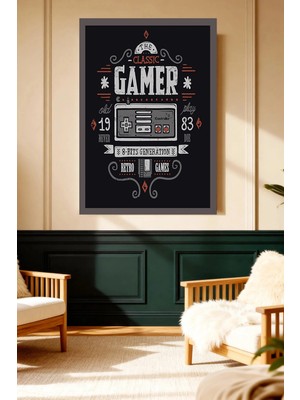 Mushen Studio Gamer Retro Oyun Konsolu Tasarım Kanvas Tablo