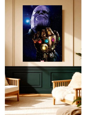 Mushen Studio Thanos Sonsuzluk Eldiveni Kozmik Kanvas Tablo