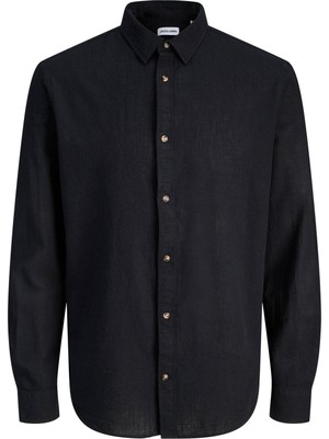 Jack & Jones Jjesummer Linen Blend Erkek Keten Karışımlı Uzun Kollu Gömlek Yazlık