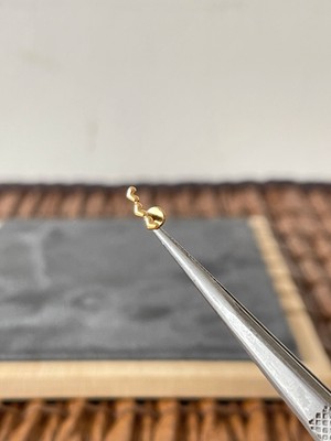 Aida Jewelss Yüksek Kalite G23 Titanium 3 Kalp Altın Titanyum 6x1.2mm Labret Piercing