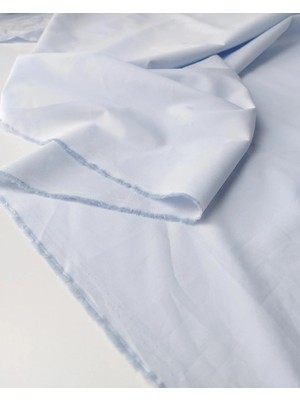 Kumaş Parça Açık Mavi Renkte Pamuklu Dokuma 145x140cm