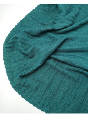 Kumaş Parça Koyu Yeşil Renklerde Bürümcüklü Jarse Kumaş (En 130 cm x Boy 225 Cm)