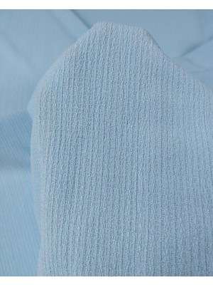 Kumaş Parça Açık Mavi Renkte Bürümcüklü Jarse Kumaş 160X280CM