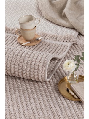 Melaris Halı Naturel Bukle Halı Yumuşak Örgü Yolluk Loop Bukleli Dokuma Oturma Odası Halısı Salon Mutfak Halısı