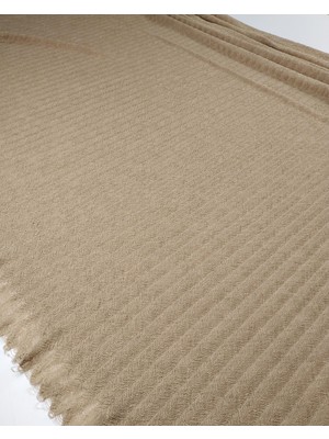 Kumaş Parça Sütlü Kahve Renkte Bürümcüklü Jarse Kumaş 145X340CM