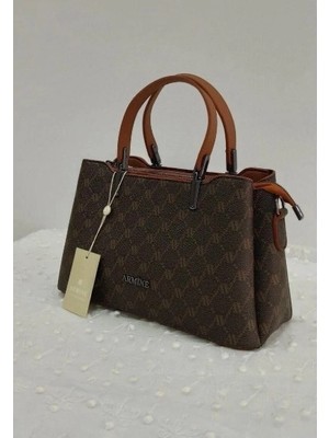 Armine Çanta 311 Kahve Noktalı