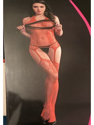 Dantelli Jartiyer Çoraplı