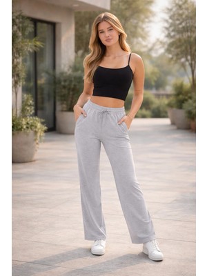 Kadın Iki Iplik Oversize Lastikli Paça Modal Eşofman Altı – Rahat Kesim S-2xl