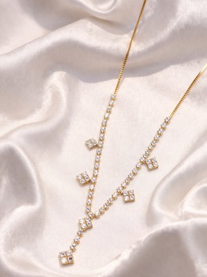 Ares 01 Store 💗 Zirkon Taşlı Çelik Kolye💗