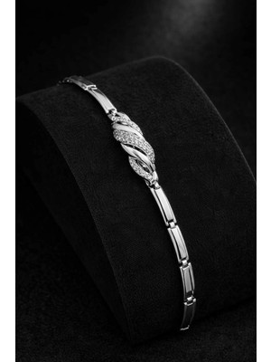 Banum Luxury Tasarım Zarif Gümüş Renklı Bileklik