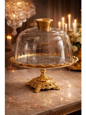 Banum Luxury Özel Seri Altın Tonlu Lüx Çok Amaçlı Kapaklı Tabak