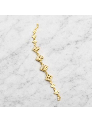 Banum Luxury Şık Altın Tonlu Çelık Bileklik
