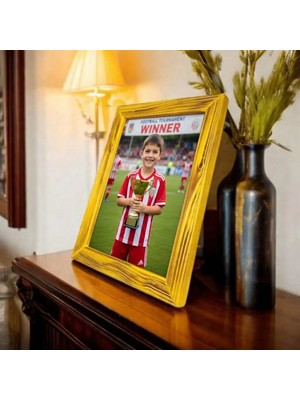 Ahşap Renkli Çerçeve 15X21