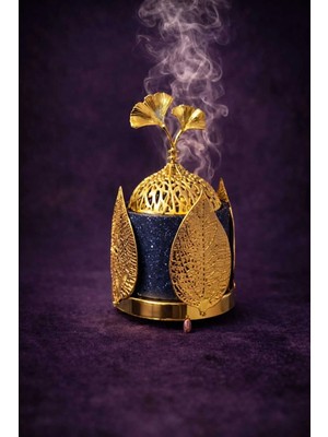 Banum Luxury Çok Amaçli Altın Desenlı Şık Tütsülük