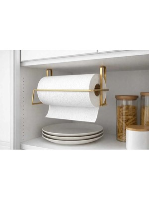 Banum Luxury Lüx Altın Renkli Çelik Rulo Peçetelik