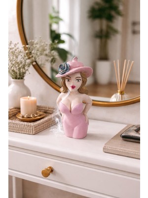 El Yapımı Tasarım Geri Akışlı Tütsülük Obje - Tütsü Hediyelik