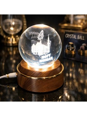 Banum Luxury Ramazan Süsü Krıstal Işikli Dönen Lamba