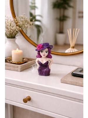 El Yapımı Tasarım Geri Akışlı Tütsülük Obje - Tütsü Hediyelik