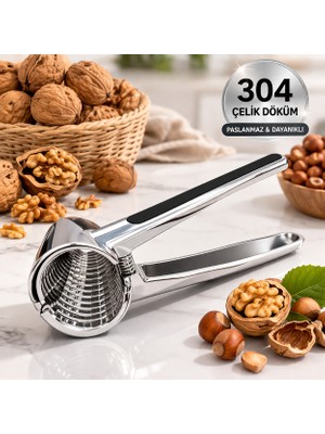 Dies Paslanmaz Çelik Ithal Badem Fındık Ceviz Kıracağı Fındık Ceviz Kırma Aleti Ceviz Kırıcı Metal Yaylı