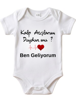 Egg Baby Babaya Hamilelik Müjdesi ve Duyurusu Için Bebek Zıbın Body %100 Pamuk Hediye Zıbın