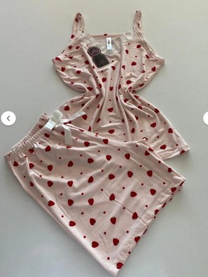 Nexo Likralı Dantelli Bambu Şortlu Pijama Takımı