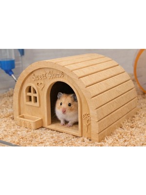 BarsDepo Hamster Yuvası ※ Hamster Evi ※ Hamster Kafesi ve Habitatı Için Dekoratif Ev