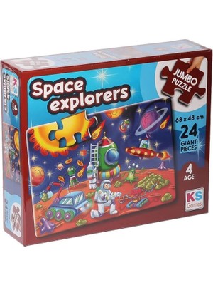 Pazarcan Mey Ithalat® Jp 31011 Space Explorers Puzzle 24 Parça -Puzzle