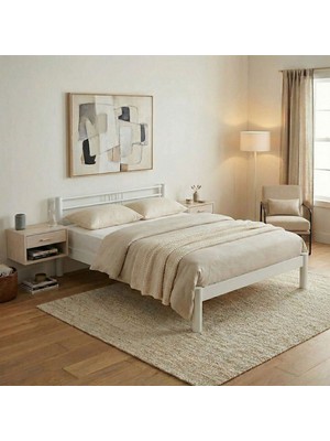 Unimet Asos-S Metal Karyola - Beyaz - Konik Geçme - Konfor Destekli Latalı - 140x190/140x200/150x200/160x200