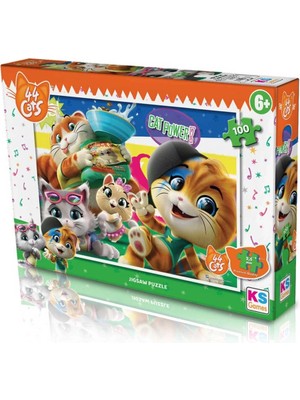 Pazarcan Mey Ithalat® Ks Games 44 Cats 100 Parça Puzzle