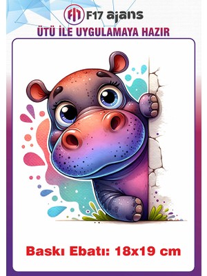 F17 Ajans Su Aygırı Ütü ile Yapışan Tekstil Kumaş Tişört Dtf Baskı