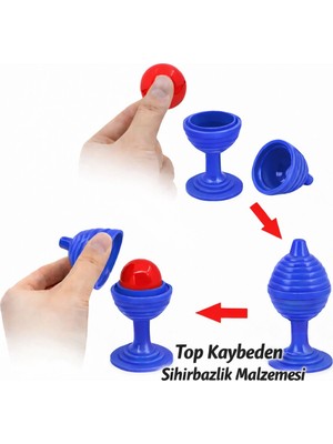 Pazarcan Mey Ithalat® Renk Sihirli Kupa Top Kaybetme Oyunu 7 cm