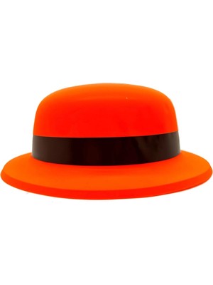 Pazarcan Mey Ithalat® Neon Partisi Turuncu Renk Melon Plastik Parti Şapkası