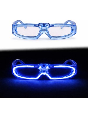 Pazarcan Mey Ithalat® LED Işıklı Parti Gözlüğü 3 Modlu – Glow &amp; Gece Eğlence Gözlüğü