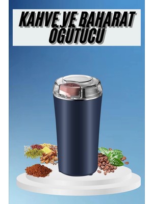Pazarcan Mey Ithalat® Kahve Baharat Öğütücü Kolay Temizlenebilir Paslanmaz Çelik Taşınabilir
