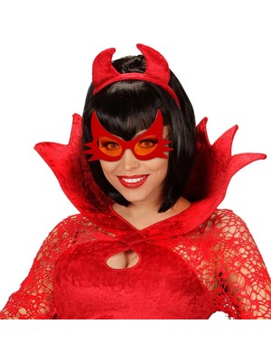 Pazarcan Mey Ithalat® Kırmızı Renk Bıyık Tasarımlı Gözlüğü 19X11CM