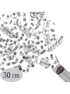 Pazarcan Mey Ithalat® Gümüş Renk Konfeti 30 cm
