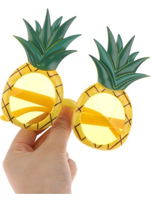 Pazarcan Mey Ithalat® Tropikal Hawaii Ananas Şekilli Parti Gözlüğü 9.5 x 14 cm