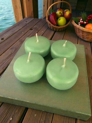 İV BLUE PURPLE Citronella ve Lavanta Karışımı 6 Adet Açık Yeşil Sineksavar Mum