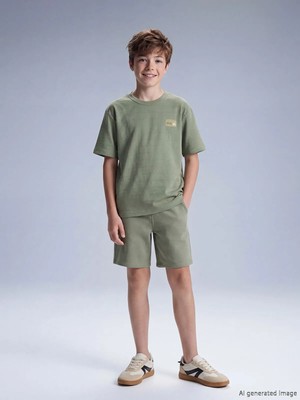 LC Waikiki Haki Erkek Çocuk Kısa Kollu Tişört ve Şort