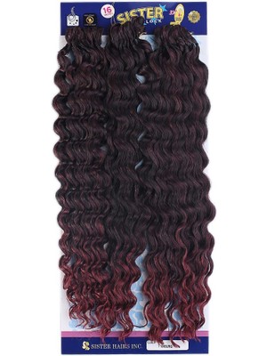 Pazarcan Afro Dalgası /siyah Kızıl Ombreli 1b/bg