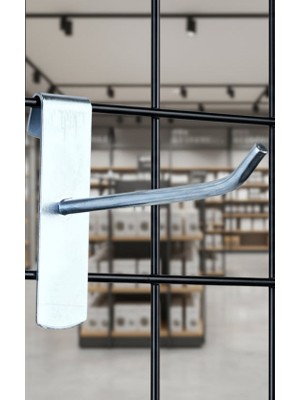 Raffar Tel Pano Kancası 10 Adet 25 cm Raf ve Tel Askısı Tel Çubuk