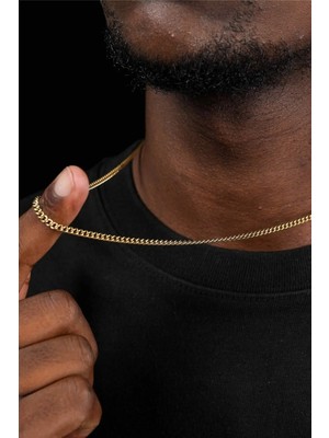 Bluem Paslanmaz Çelik Ince Arpa Zincir - Ithal Kararmaz Zincir Kolye