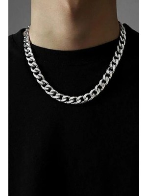 Bluem Paslanmaz Çelik Erkek Kalın Arpa Zincir - Ithal Kararmaz Çelik