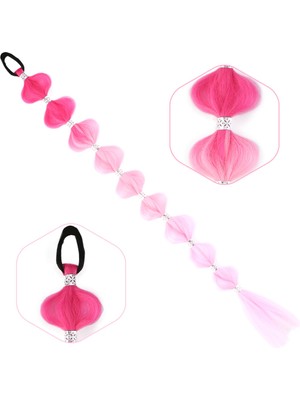 Pazarcan Örgülü Aksesuarlı Lastikli At Kuyruğu / ACM10