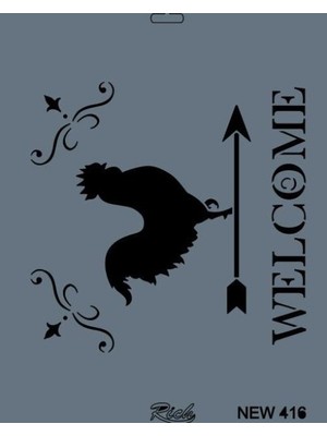 Pazarcan New Seri N-416 Stencil 35X25 cm