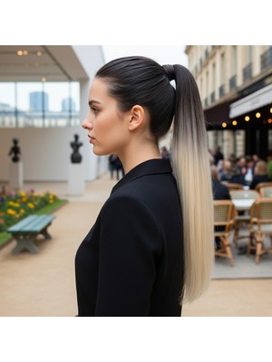 Pazarcan Fiber Sen Sihirli At Kuyruğu / Koyu Kumral / Dore Sarı Ombreli