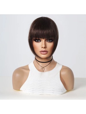 Pazarcan Yoğun Gerçek Perçem / Koyu Kestane