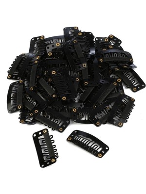 Pazarcan Çıt Çıt Klipsi Küçük / 10 Adet / Siyah