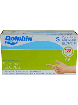 Pazarcan Pudralı Beyaz Latex Muayene Eldiveni Küçük Boy (S) 100 Lü Paket